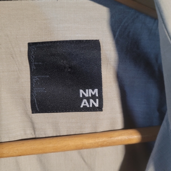 Nicole Miller Mens Shirt Sleeve Button Up Shirt Size Xl - Picture 2 of 5